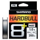 【送料無料】シマノ(SHIMANO) PEライン ハードブル 8+ 200m LD-M68X 1.0号(20.6lb) スティールグレイ