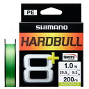 【送料無料】シマノ(SHIMANO) PEライン ハードブル 8+ 200m LD-M68X 1.0号(20.6lb) フレッシュグリーン