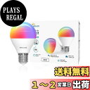 【送料無料】ORALUCE スマート LED電球 E17口金 40W相当 調光調色 スマートライト マルチカラー 1600万色RGB 昼白色~電球色 Alexa/Google Home対応 ハブ不要 遠隔操作 取扱説明書付 2個入 LDA5F-E17/2P