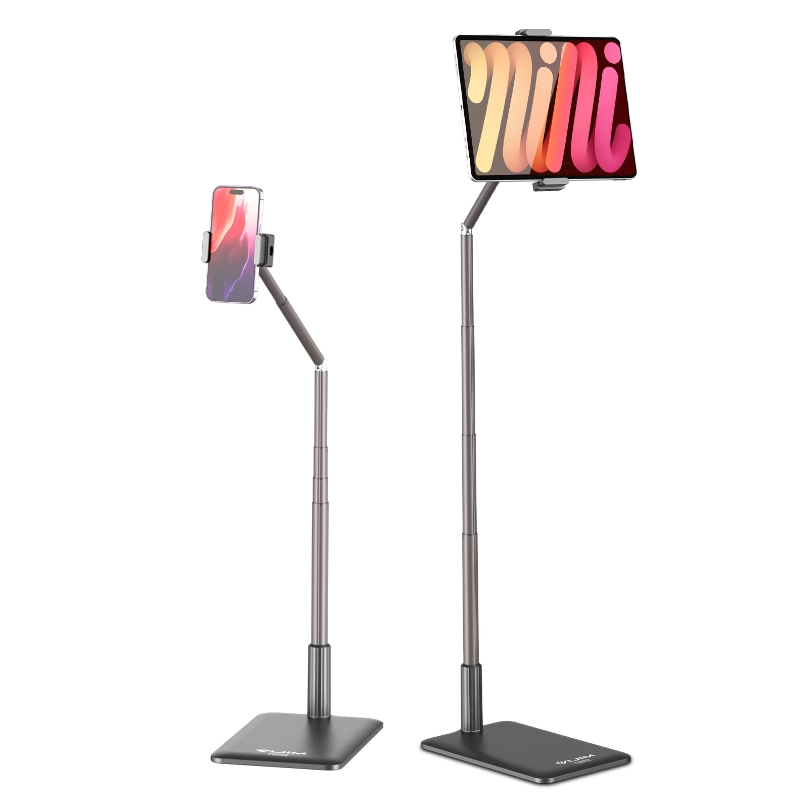 【送料無料】Ulanzi タブレットスタンド タブレットホルダー フロアスタンド 高さ調整 角度調整可能 スマホスタンド フロア&卓上両用 携帯ホルダー 4.6-12.9インチ タブレット アーム スタンド iPhone/iPad Pro/iPad Air/iPad Mini/Galaxy Tab/Kindle/Switchに対応 TS00