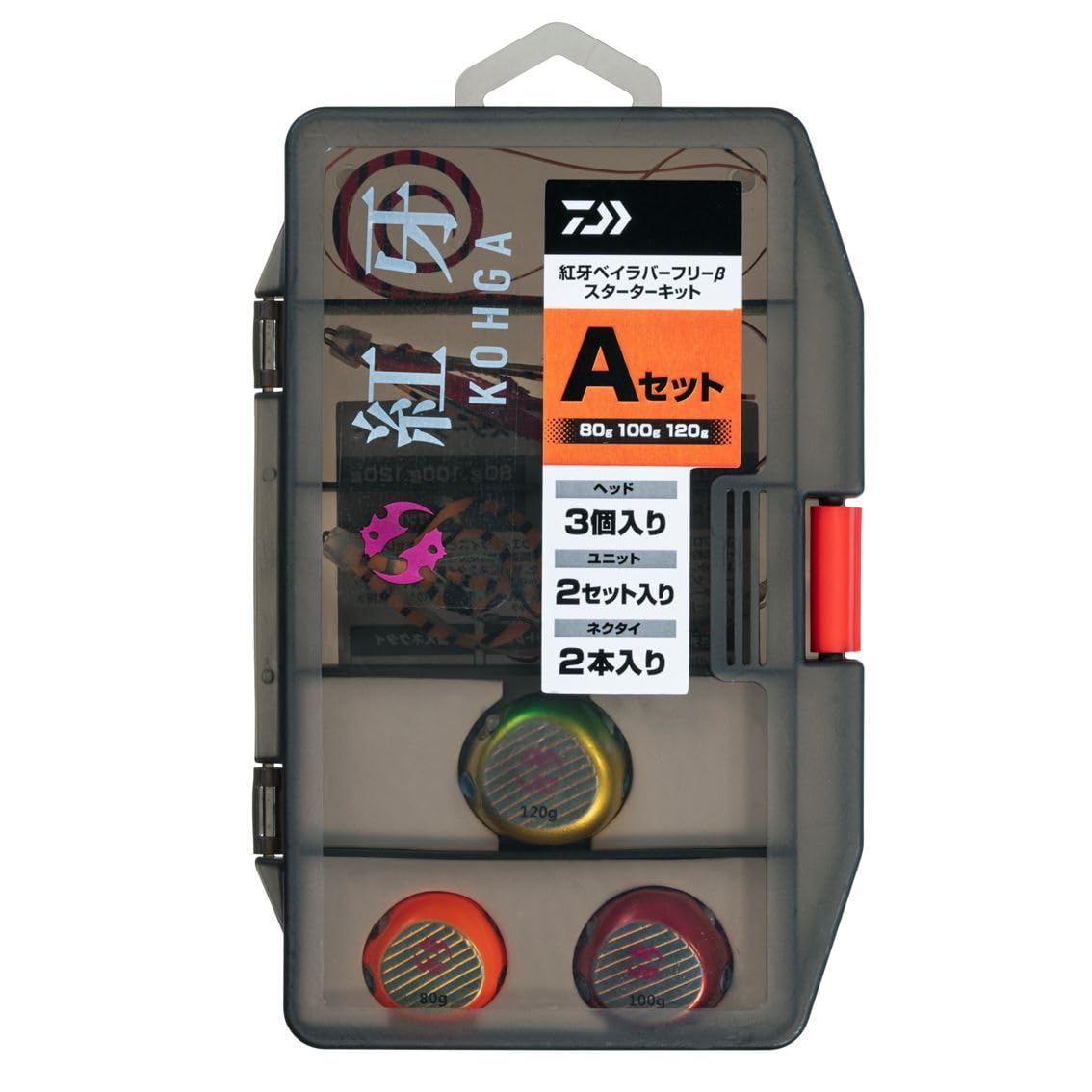 【送料無料】ダイワ(DAIWA) タイラバ 紅牙BRF βスターターキット80g・100g・120gAセット