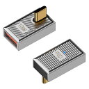 【送料無料】Duttek L字USB-C USB-A アダプタは、120W 10Gbps USB-Cオス USBメス 変換アダプタ, 亜鉛合金製の両面USB AからUSB Cアダプターで、高速データ転送と高速充電を提供します。これは、ラップトップ、充電器、パワーバンクなどに使用することができます。(2個)