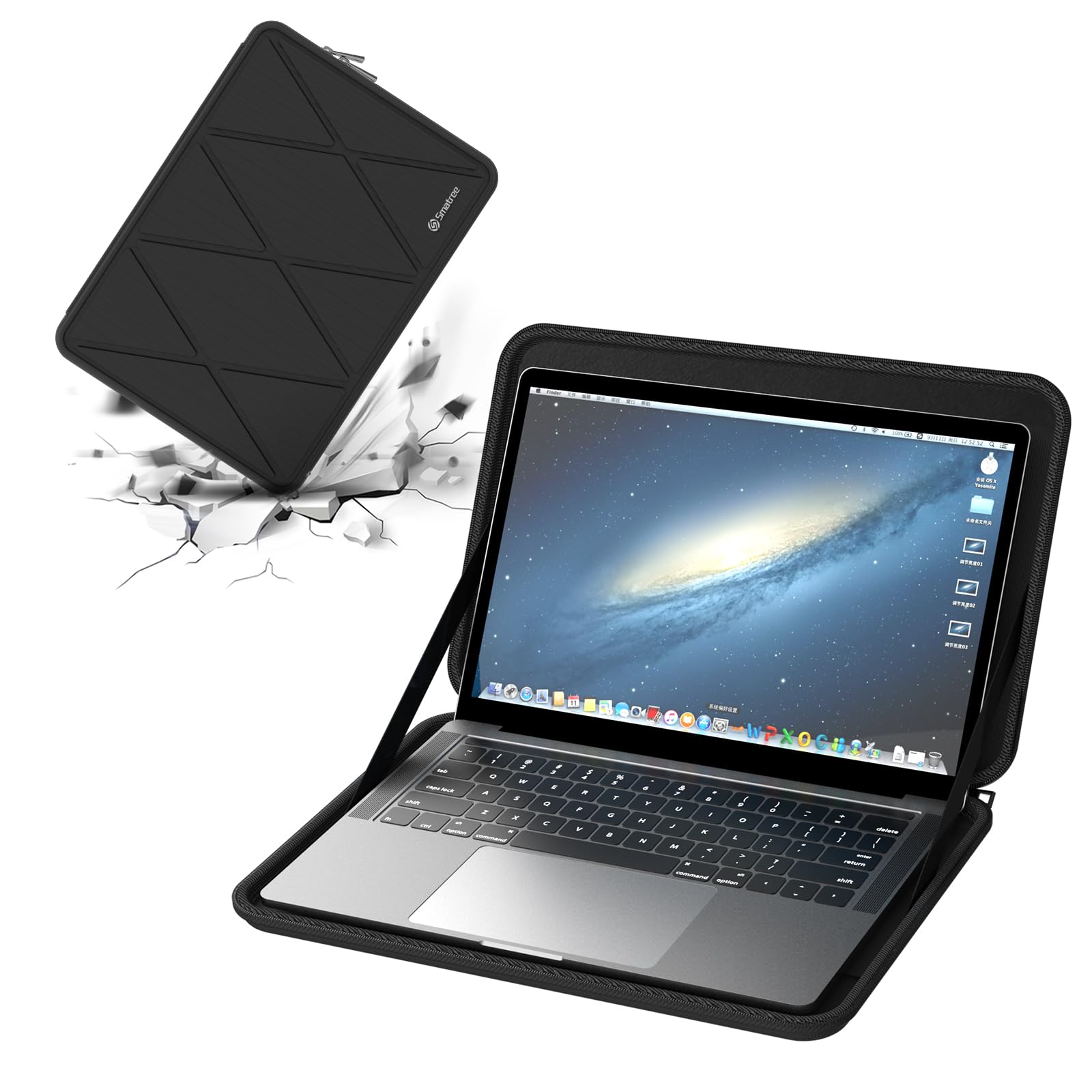 【送料無料】Smatree 16 インチノードパソコンハードケース Samsung Galaxy Book 3 Pro Business Ultra/HP 255 G8 などに適用、16インチハードPCケース スリムキャリングバッグ 耐衝撃 防水