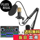 【送料無料】BONKYO カラオケセット家庭用 DJ ミキサー セットX50 ライブ サウンドカード 男声 女声 ボイスチェンジャー/マイク スタンド/オーディオミキサー 配信機材 実況者や家庭用カラオケに適用 日本語説明書付き (ブラック)