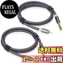 【送料無料】【LCYOUTH】フォン デュアル オーディオ変換ケーブル モノラルフォンx2-RCAピンx2 オスオス 6.35mm プラグ ナイロン編組 オーディオインターフェース ミキサー アンプ スピーカーなど用 (2*6.35mm to 2*RCA, 1M)