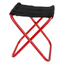 【送料無料】Glvaner 折りたたみ椅子 アウトドアチェア 折り畳みチェア コンパクト 携帯便利 耐荷重100kg 超軽量 登山 キャンプ お釣り お花見 バーベキュー 収納バッグ付き (レッド,S)