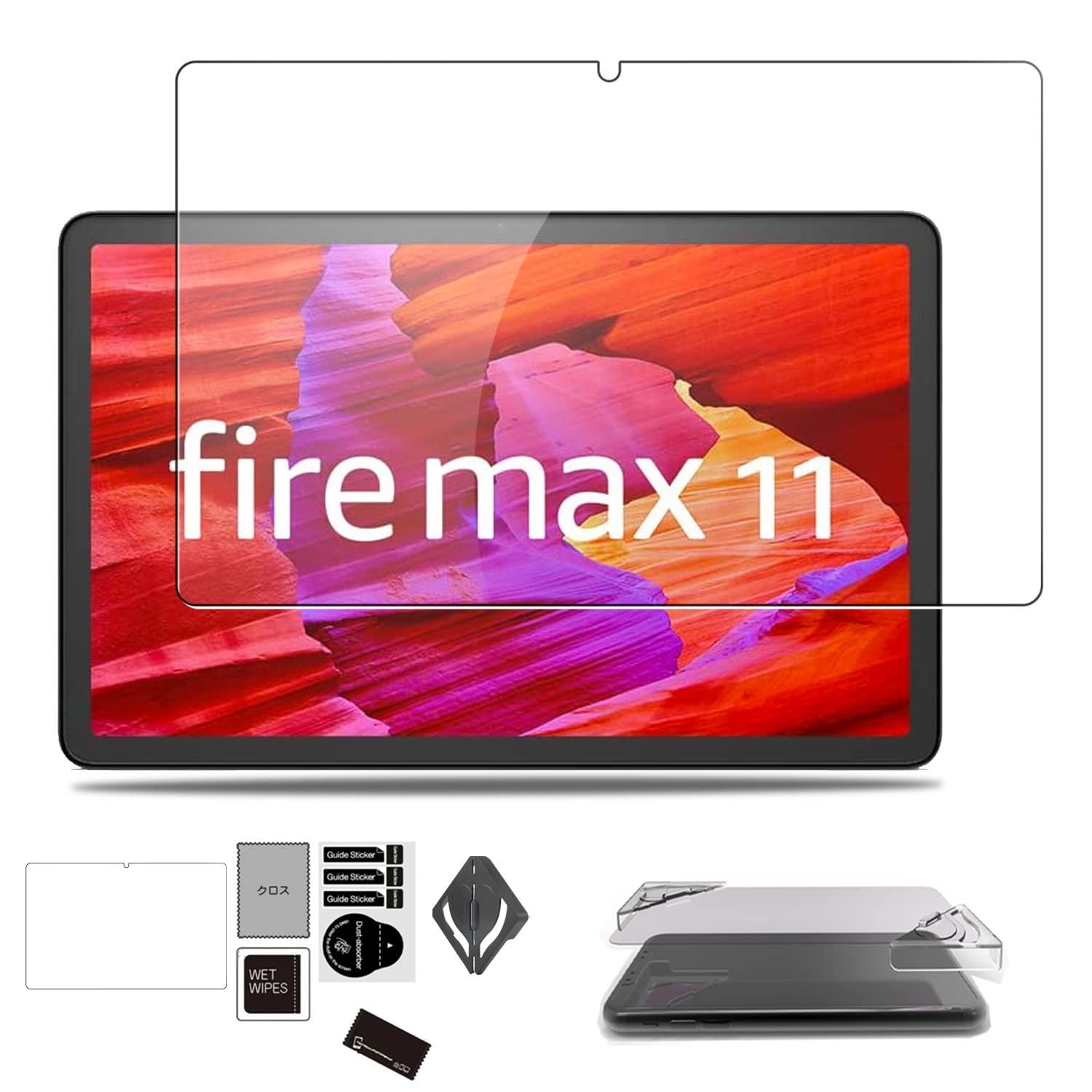 【送料無料】Fire Max 11 用 フィルム 保護フィルム ガラスフィルム 【NOUKAJU】11インチ 強化ガラスフ..