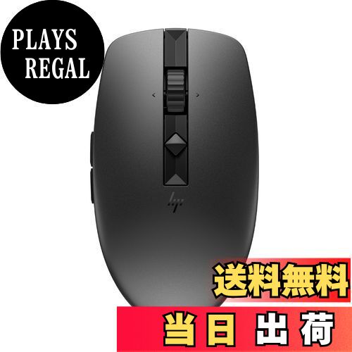 【送料無料】HP ワイヤレスマウス 無線 マウス HP 710 リチャージャブル ワイヤレス 静音 Bluetooth Windows Mac ChromeOS 3台接続対応 USB-C充電式 切替式高速スクロールホイール(ブラック)【国内正規品】