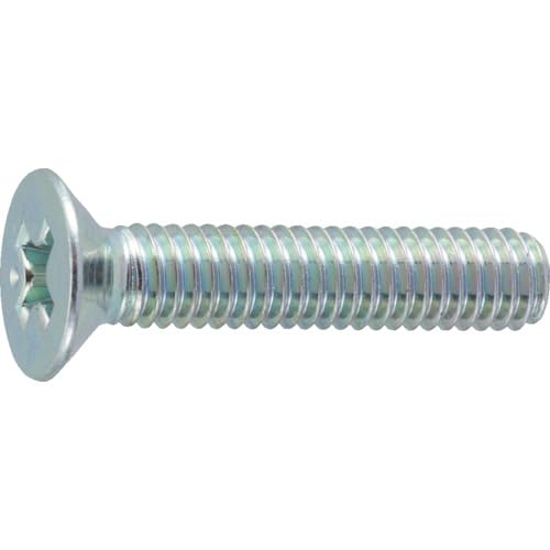 【送料無料】トラスコ中山(TRUSCO) 皿頭小ねじ 全ネジ B7020665 三価白 M6×65 13本入 x 10パック x 【ケース販売】