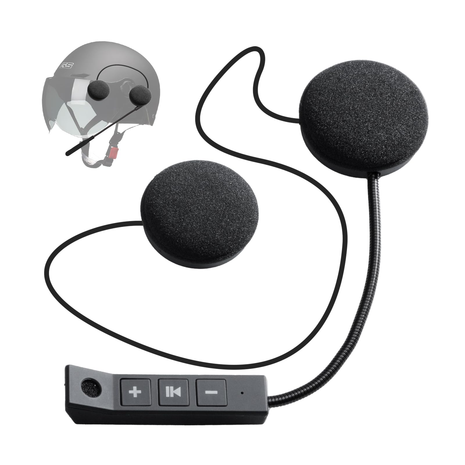 【送料無料】ヘルメット スピーカー, Moman H4 バイク イヤホン IP65防水 ハンズフリー着信応答 音楽コントロール バイク用 室外, オートバイ-ヘッドセット-インカムバイク用-スピーカー