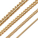 【送料無料】Yoursfs 喜平チェーン ネックレス メンズ ステンレス 3mm 60cm ゴールド 極細 ロングチェーン ヒップホップ アクセサリー プレゼン...