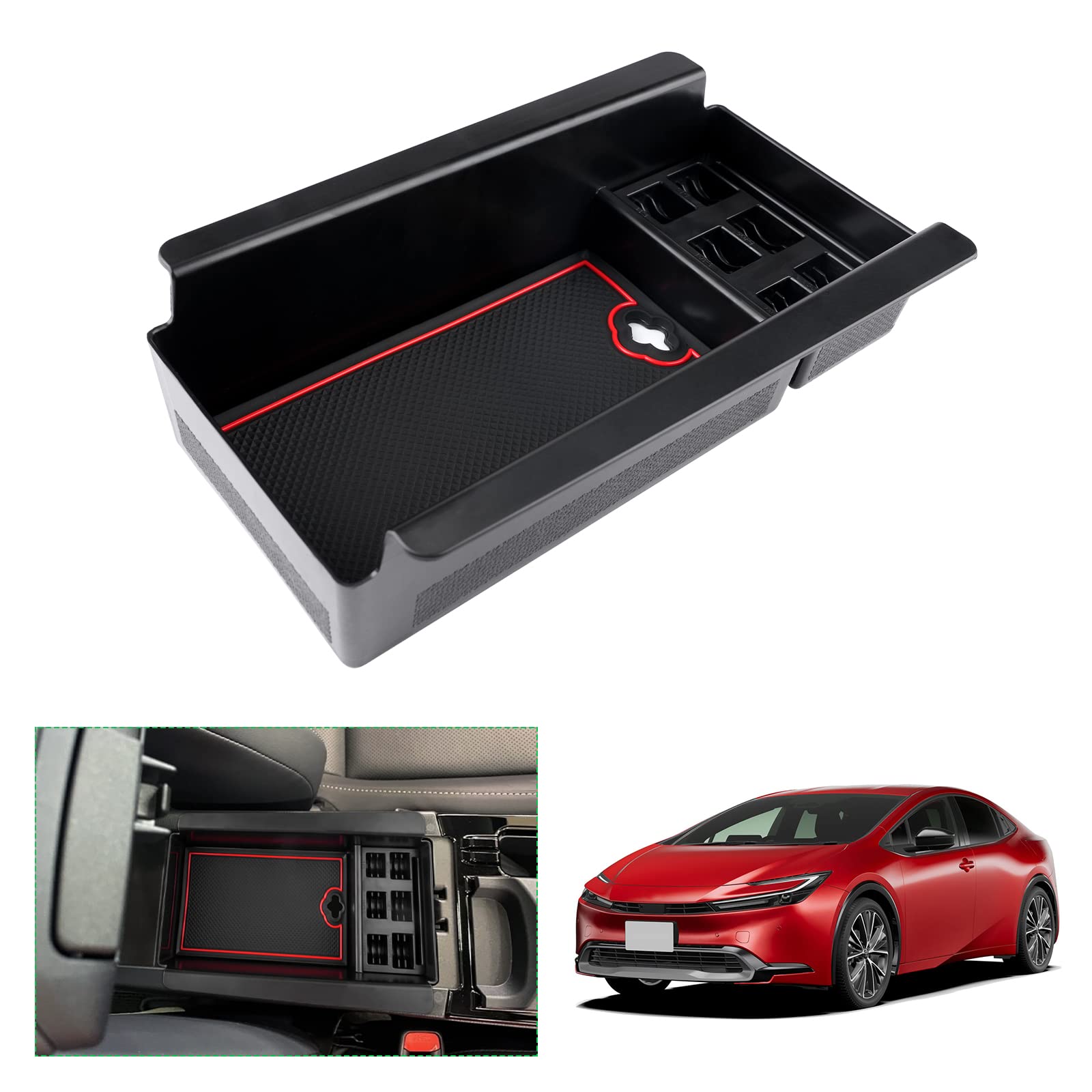 【送料無料】【GAFAT】トヨタ プリウス ZVW60/MXWH60型 5代目 2023年~現行 TOYOTA prius 60系 専用 車用収納ボックス 収納ボックス プリウス60系 コンソールトレイ 内装パーツ プリウス60系 アクセサリーパーツ センターコンソールボックス 外付コンソールボックス プリ