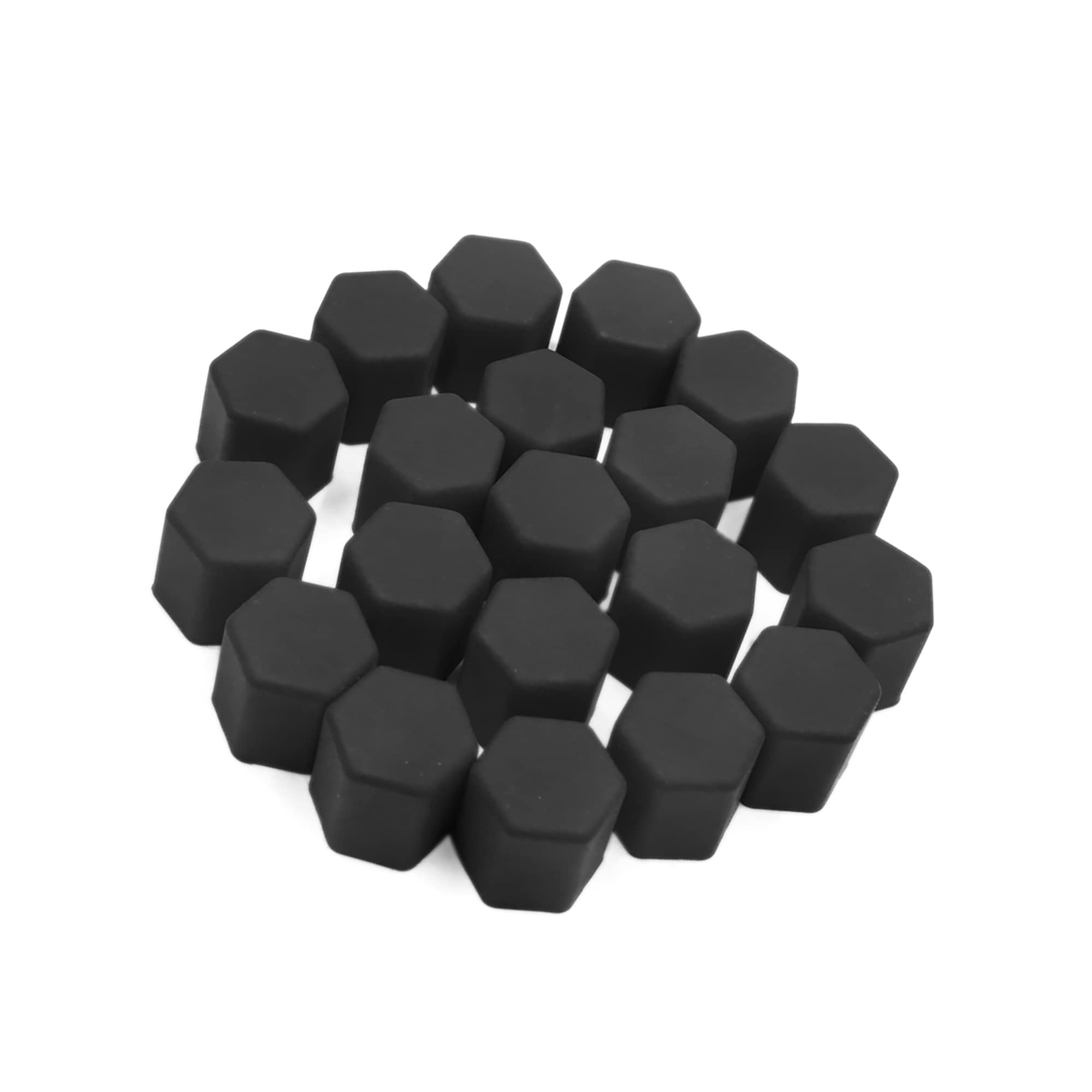 【送料無料】ACROPIX 車のホイールナット 15 mm ラグハブカバーネジ 防塵キャップ ブラッ ...