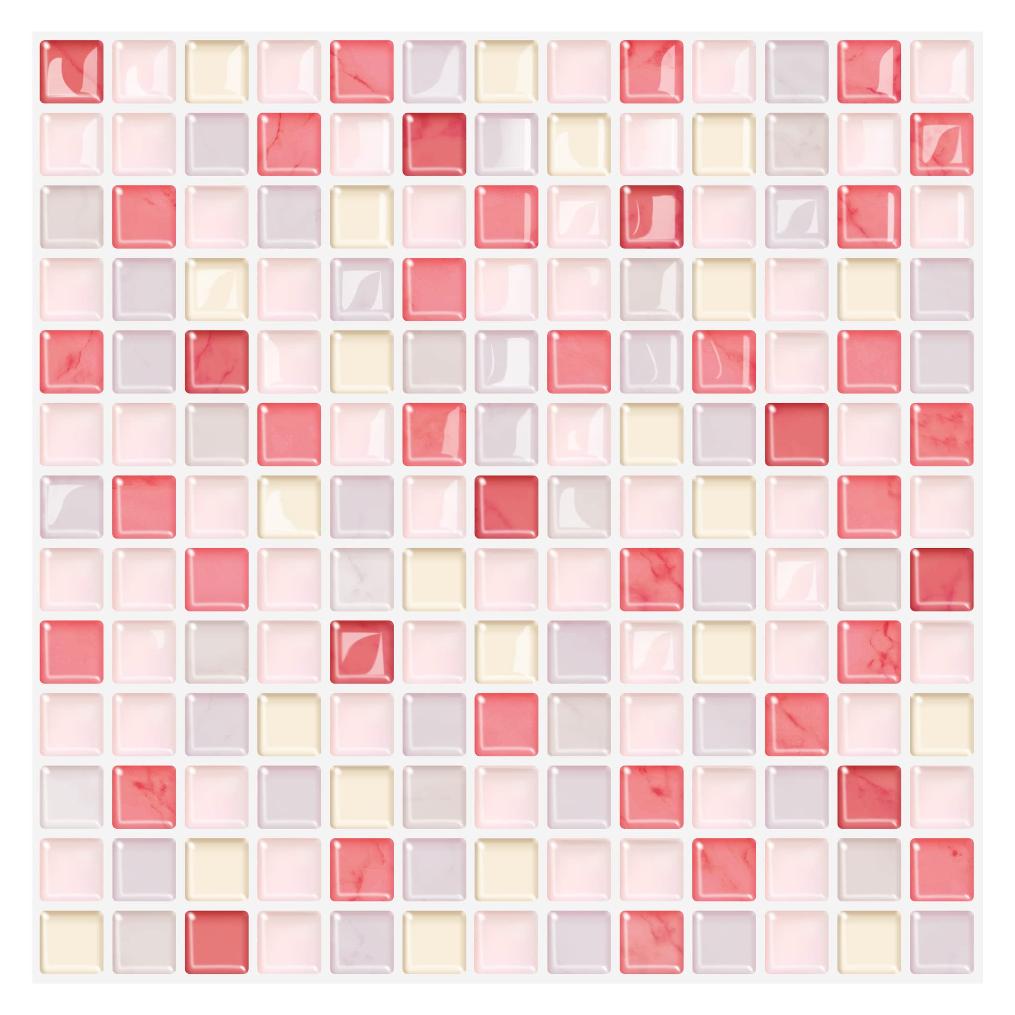 【送料無料】MORCART タイルシール 防水 耐熱 キッチン 洗面所 トイレ DIY 家具やアイテムの装飾 タイ..