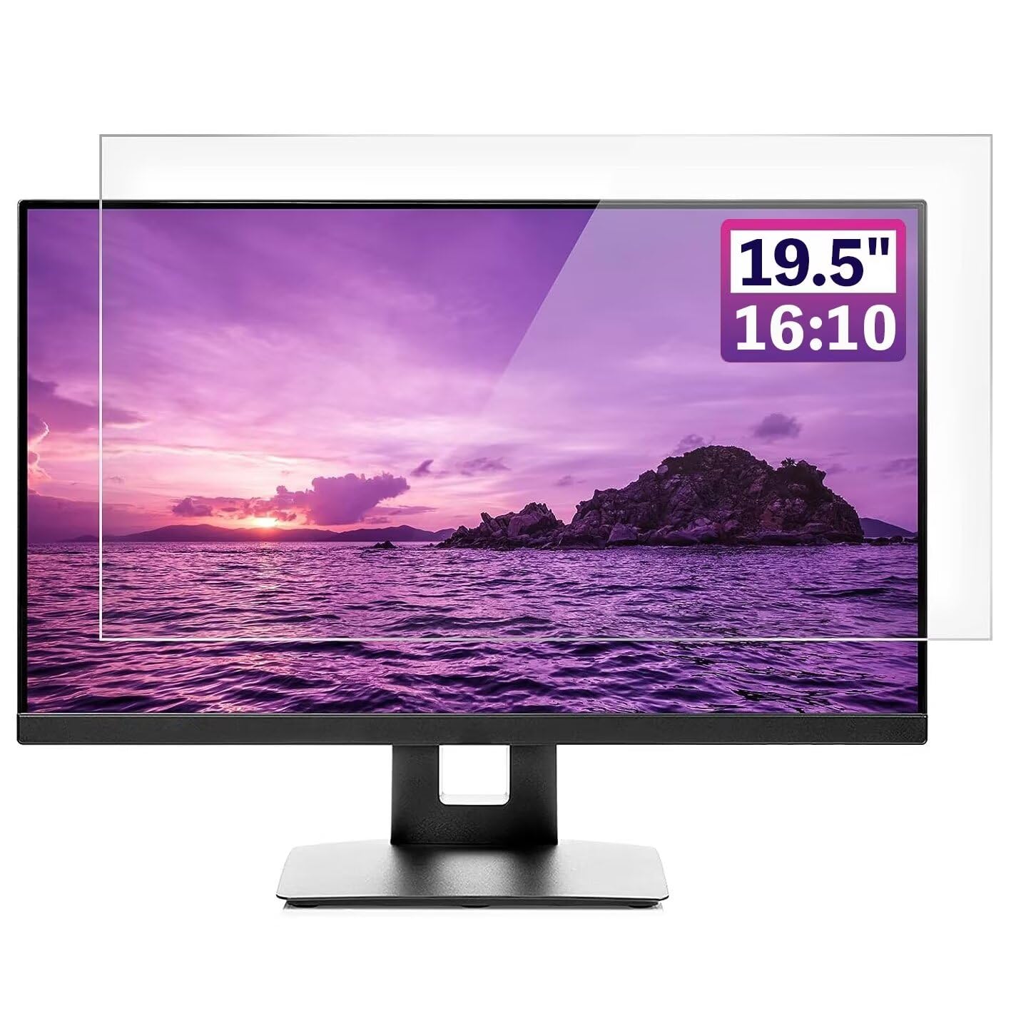 【送料無料】GFCFILM 19.5インチ16:10 対応 ブルーライトカットフィルム [9H高硬度] モニター 液晶 保護フィルム アンチグレア 反射防止 指紋防止 気泡レス加工 抗菌 PC保護シート