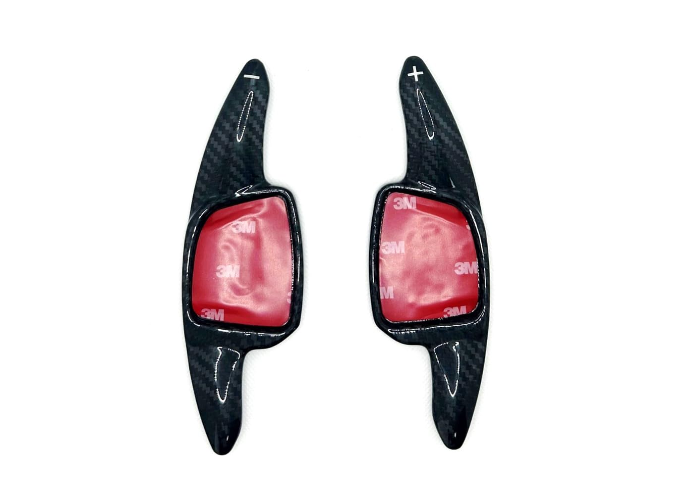 【送料無料】EVOGEAR 社外品 Audi 専用 アウディ パドルシフトカバー リアルカーボン 19年A 7、20年A 4、A 6、A 8、21年新型A 3 L (タイプB) (黒カーボン)