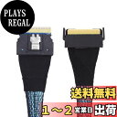 【送料無料】NFHK PCI-E 5.0 Mini Cool Edge IO MCIO PCI-E スリムライン 8i 74ピン オス - SFF-8654 SAS 4.0 74ピン オス エクステンダーケーブル 50cm