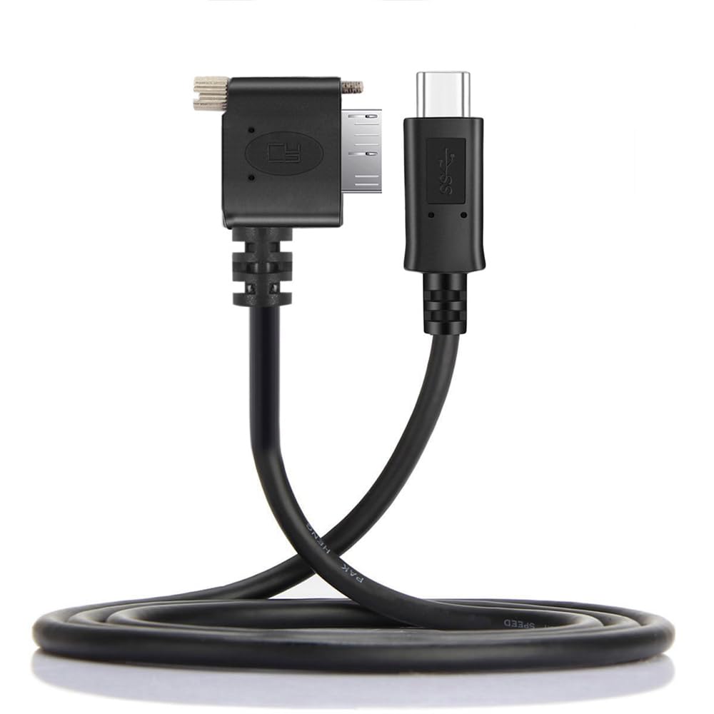 【送料無料】NFHK 5Gbps USB-C Type-CホストからMicro USB3.0 ネジマウント 90度直角 産業用カメラスト..