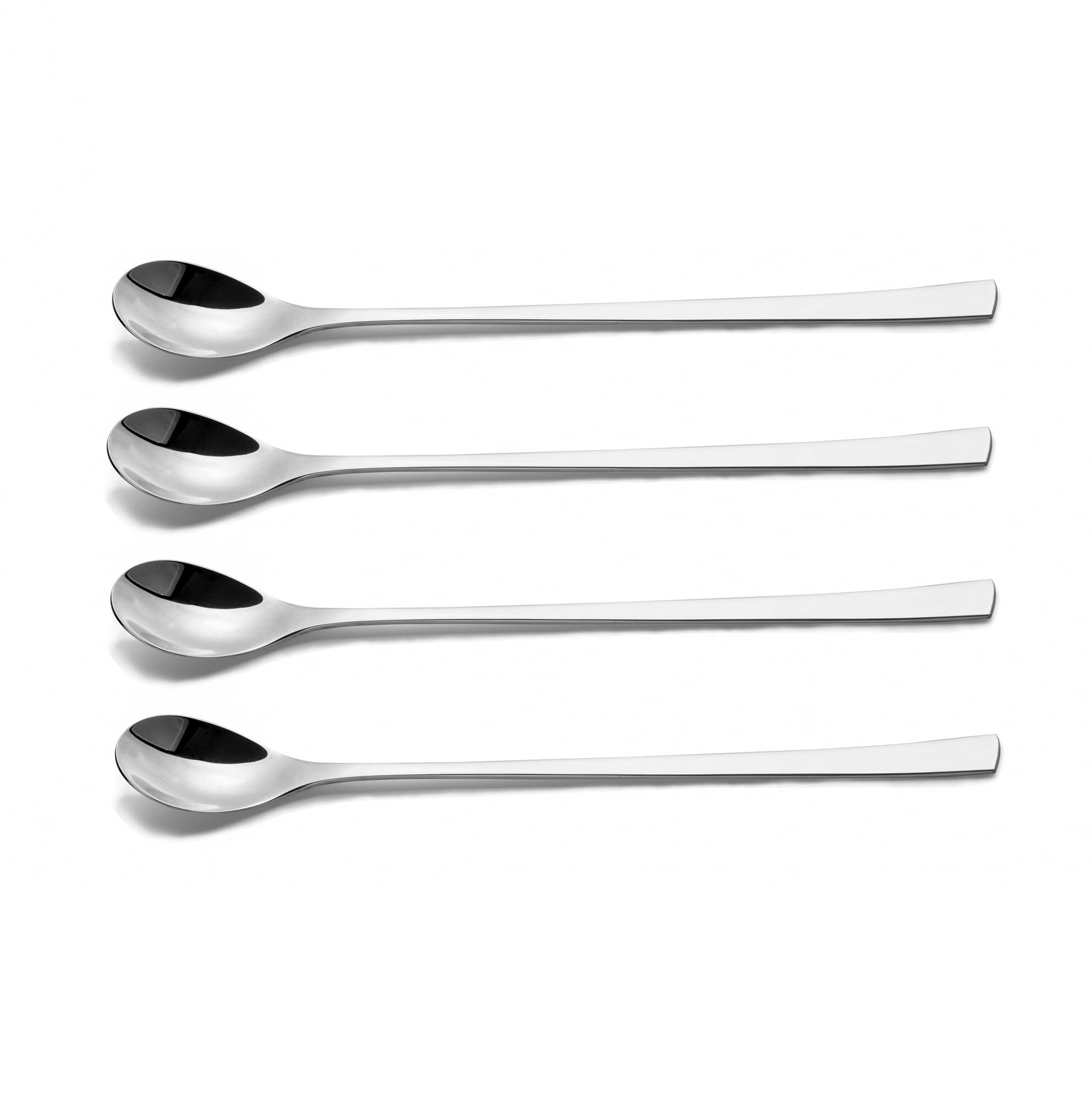 【送料無料】IMEEA ロングスプーン バースプーン 18-10ステンレス パフェスプーン 23CM シルバー 4本 業務用