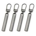 【送料無料】ZiSyouMa ファスナー 引き手 修理 交換用 ジッパー ファスナー 修理キット 金属製 ジッパータブ チャックカバン 財布 衣類 靴 手作り 手芸 DIY プルタブ 交換用 工具不要 取り付け簡単 裁縫 4個セット