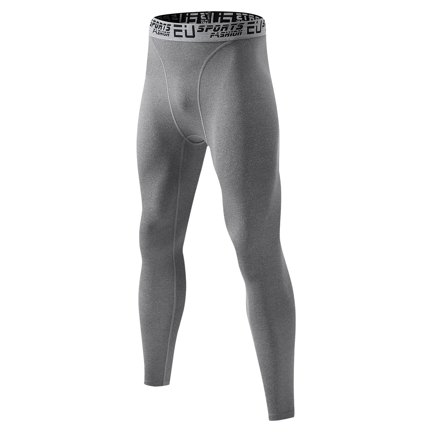 【送料無料】sillictor スポーツタイツ メンズ パワーストレッチ ロング アンダーウェア コンプレッション タイツ [UVカット + 吸汗速乾] 3334グレー L