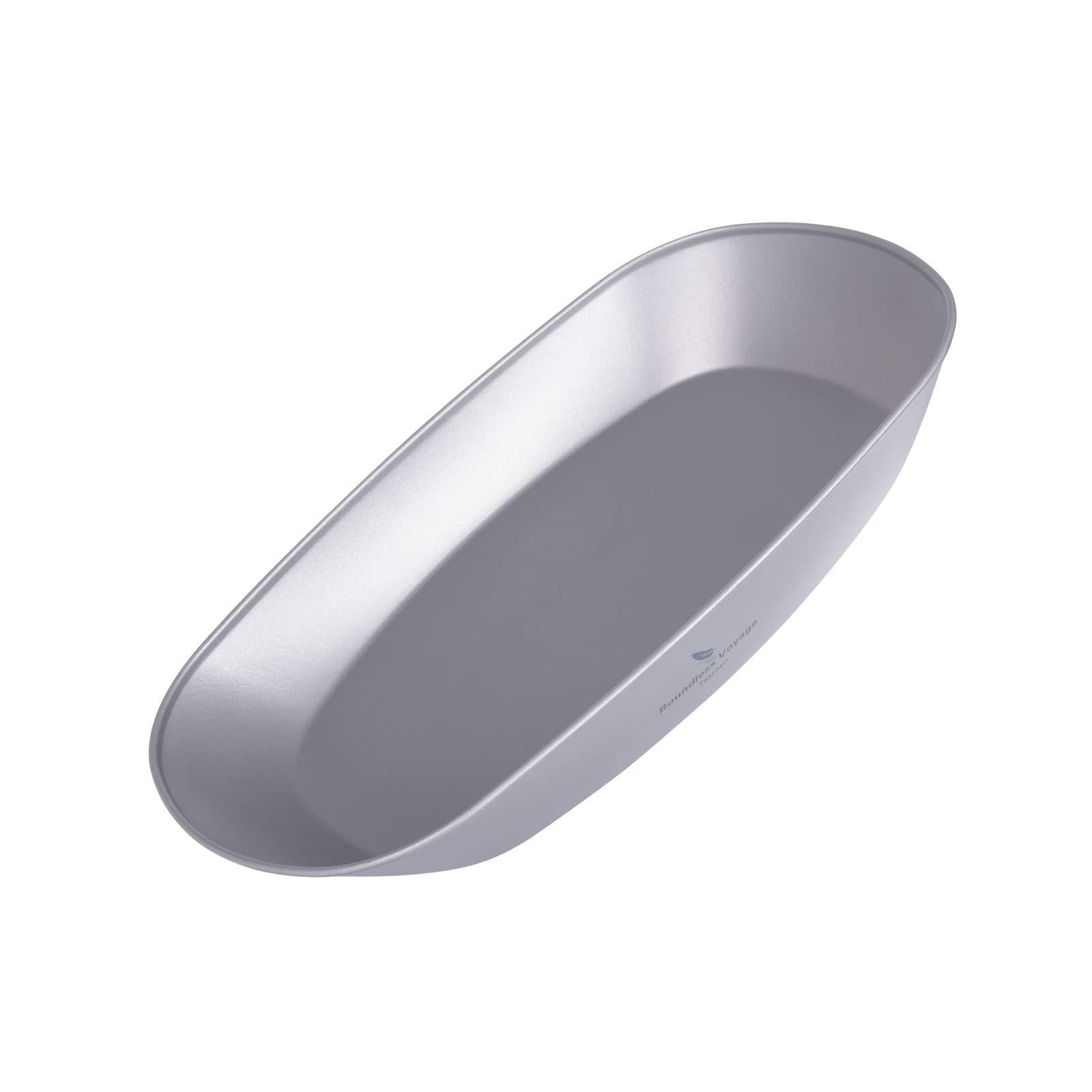 【送料無料】iBasingo&Boundless Voyage チタン皿 楕円皿 超軽量 直火OK 自宅用 登山 BBQ キャンプ用 ..