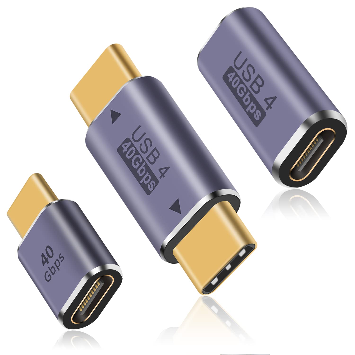 【送料無料】Duttek USB Type C延長アダプタ, 40Gbps USB Type C 変換アダプタ, USB4 Type C 変換アダ..