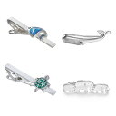 【送料無料】Yoursfs ネクタイピン 動物 セット 4本 シルバー 面白いタイピン メンズ おしゃれ 面白いネクタイピン ユニーク (魚 亀 クジラ ゾウ)