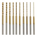 【送料無料】KIMLONTON チタンコートミニルーター小径ドリル ミニツイストドリルビット 0.6mm 0.8mm 1.0mm 1.2mm 1.3mm 1.5...