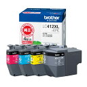 【送料無料】【ブラザー純正】 ブラザー工業(Brother Industries) インクカートリッジ4色パック(大容量)LC412XL-4PK対応型番:MFC...