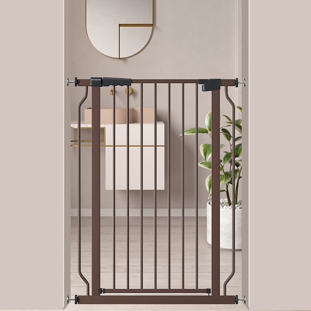 【送料無料】Seogva ベビーゲート ハイタイプ 高さ103cm 拡張フレーム付き 自動ロック 高さ100cm以上つっぱり式 穴開け不要 前後90度開閉 セーフティー安全ゲート 扉開閉式 二重ロック ブラック ホワイト 設置幅75cm-216cm