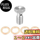 【送料無料】ACROPIX バンジョーボルト ブレーキ継手アダプターキット ブレーキライン スレッドシングル 4個銅ワッシャー付きバンジョーボルト 9.5 mmx24 UNF