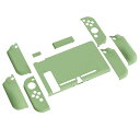 【送料無料】PlayVital AlterGrips Nintendo Switchに対応用人間工学に基づいたグリップカバーと保護シェル、ジョイコンのシェル&グラスフィルム&サムライカバー&ボタンキャップは付属しています【抹茶グリーン】