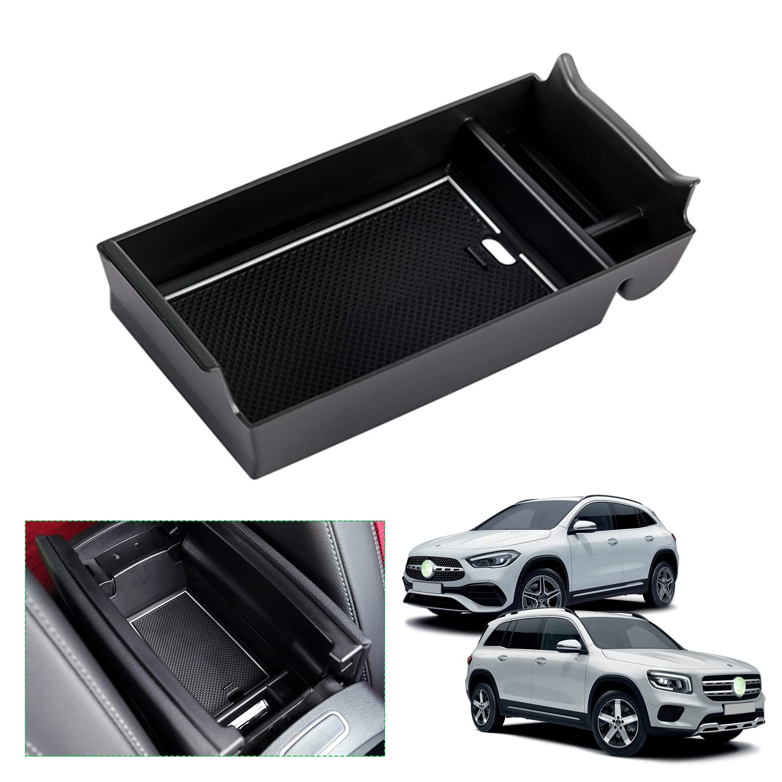【送料無料】【GAFAT】メルセデス ベンツ GLAクラス H247 2代目 2020年〜現行 GLBクラス X247 Benz 専用 車用収納ボックス 外付コンソールボックス 内装パーツ センターコンソールボックス アームレストボックス ドレスアップ ABS材質製 収納ボックス 小物入れ 滑り止め