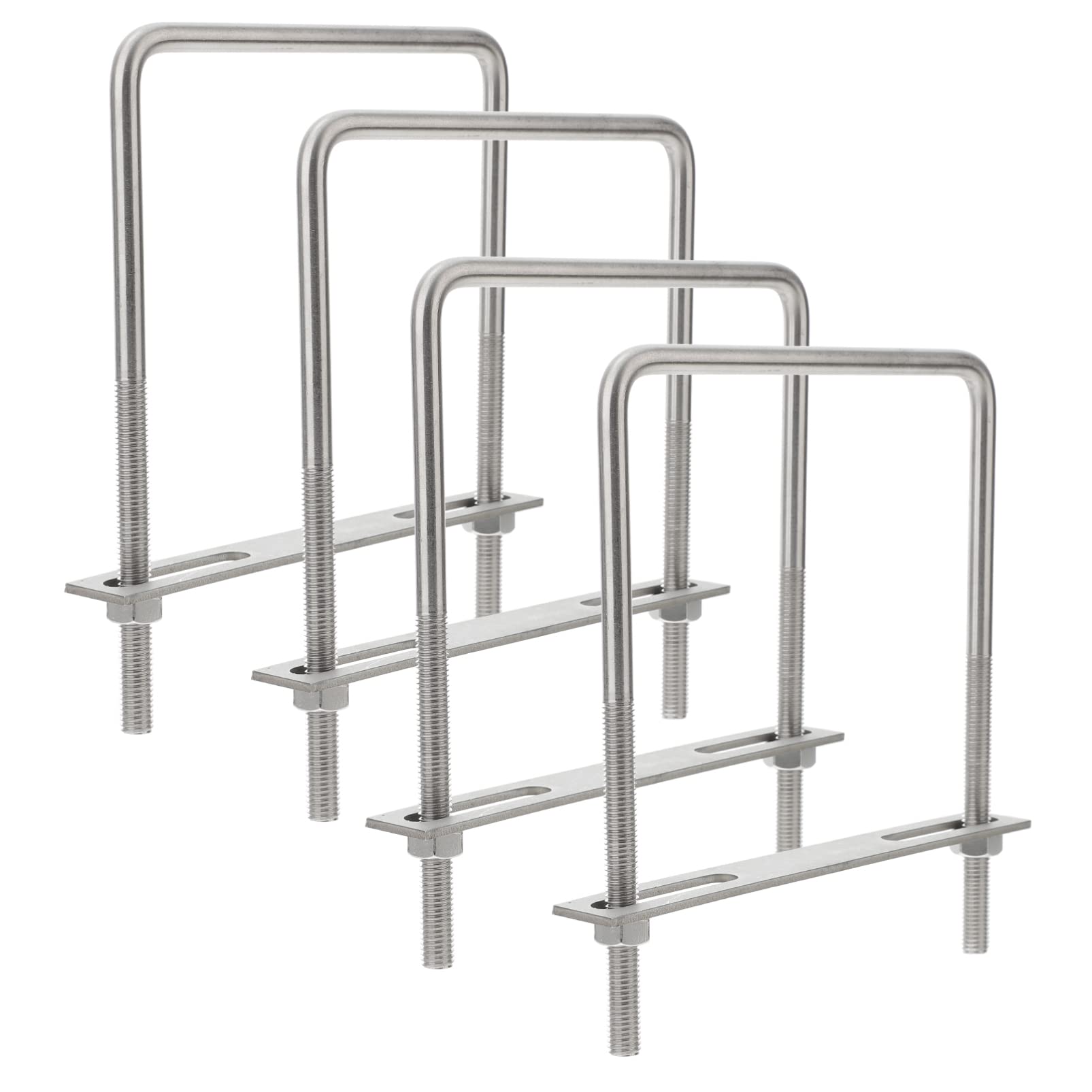 【送料無料】NUOLUX Uボルト U形ボルト U字金具 ステンレス製 M10 コ型ボルト プレート ...