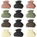 【送料無料】Lolalet ヘアクロー 12点入 ヘアクリップ 小さめ シンプル おしゃれ ヘアアレ ...