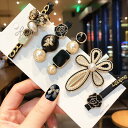 【送料無料】RICISUNG ヘアピン【5個セット】 ヘアクリップ おしゃれ 髪留め ぱっちん ヘア ...