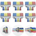 【送料無料】CESFONJER SPL-93 6個ワンタッチコネクター, 電気配線 コネクター, 3入力9出力コンパクトスプライスコネクタ, 差し込みコネクタ,...