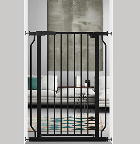 【送料無料】Seogva ベビーゲート ハイタイプ 高さ103cm 拡張フレーム付き 自動ロック 高さ100cm以上つっぱり式 穴開け不要 前後90度開閉 セーフティー安全ゲート 扉開閉式 二重ロック ブラック ホワイト 設置幅75cm-216cm