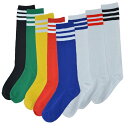 【送料無料】Blostirno 3本ラインがアクセント レディース ゴルフウェア ハイソックス くつした ソックス 2足 3足 セット(ST1102-8-Pac...