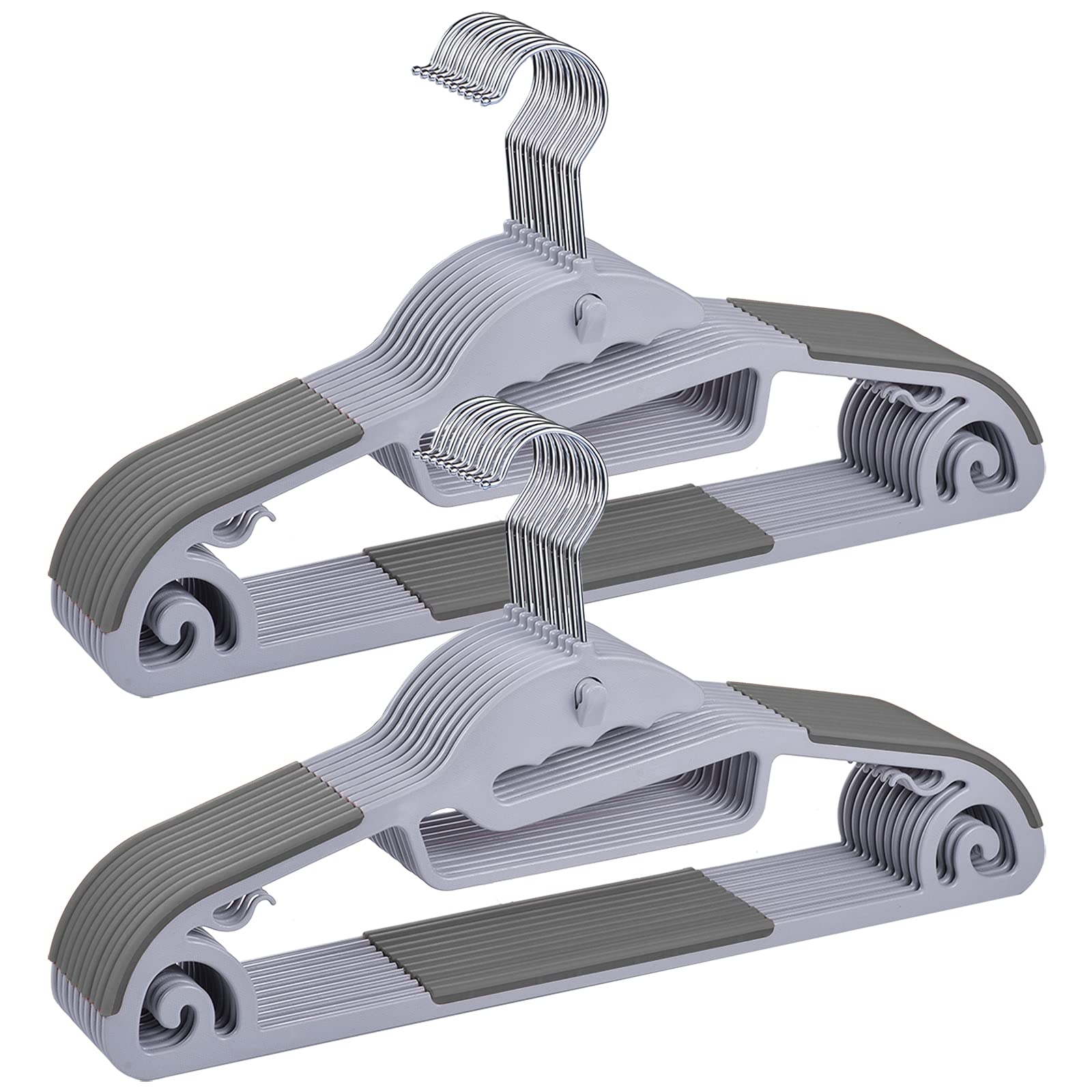 【送料無料】tkone ハンガー 20本組 ネクタイハンガー 衣類ハンガー 多機能収納 hanger 超薄型 すべらない 洗濯ハンガー 物干しハンガー 頑丈なハンガー 360度回転フック 曲げれる 衣類変形にくい 耐荷重 乾湿両用