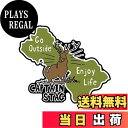 【送料無料】キャプテンスタッグ(CAPTAIN STAG) ステッカー シール CSデザインステッカー 【シカ・SANJO】 72×61mm UM-1570