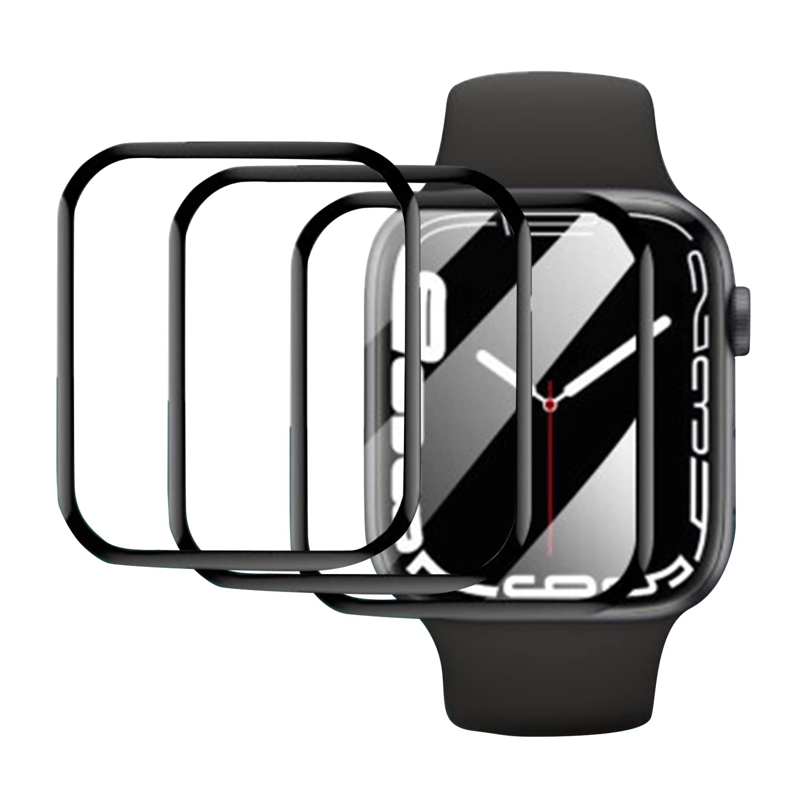 【送料無料】【3枚】YUGYUG Apple Watch 保護フィルム 46mm Apple Watch フィルム PET複合材 [日本製素材複合炭素繊維] AppleWatch 10フィルム アップルウォッチ10 フィルム 対応 キズ防止 耐衝撃 アップルウォッチ 保護フィルム AppleWatch 10 46mm 専用