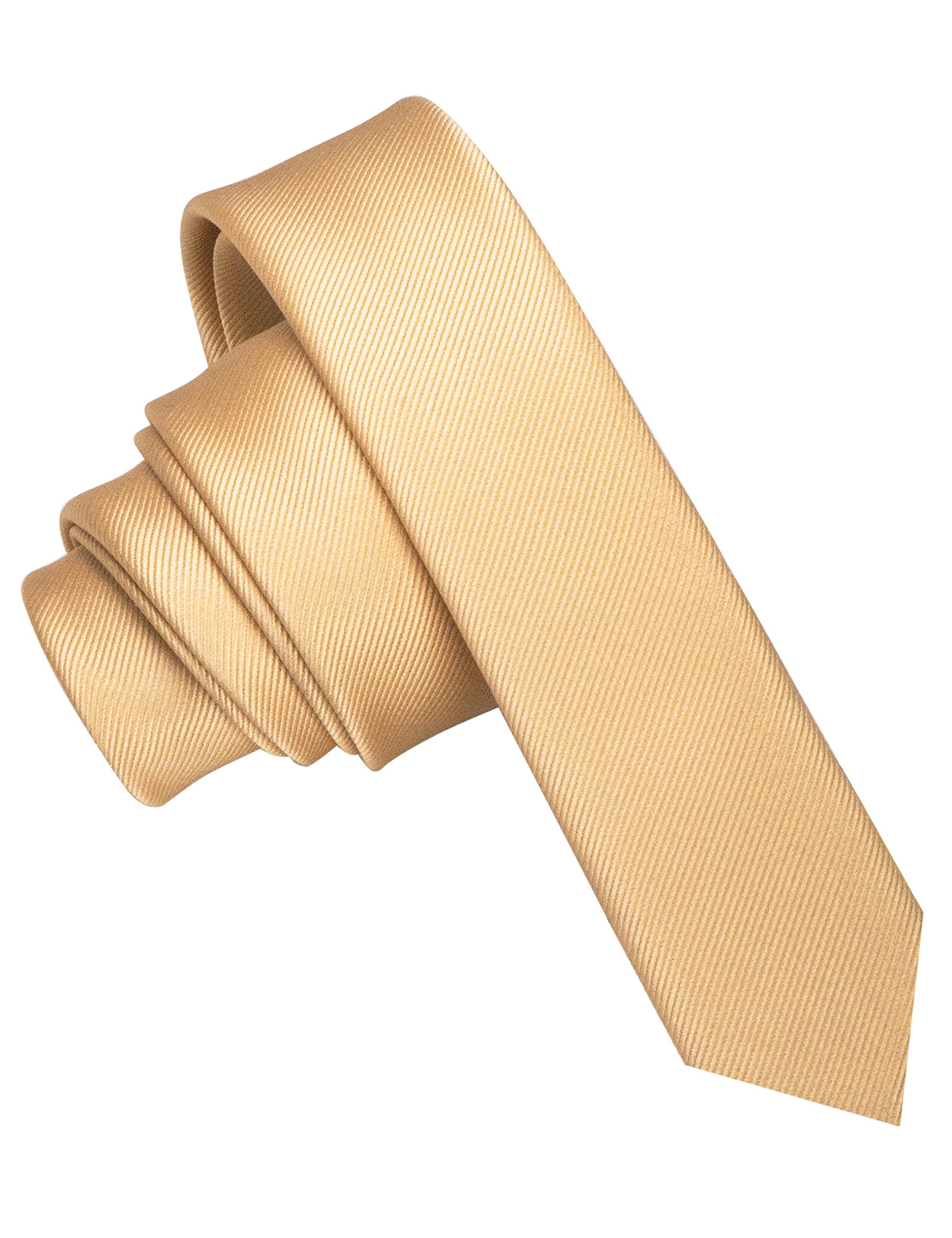 【送料無料】[JEMYGINS] メンズ シャンパンゴールド ネクタイ エクストラ ナロータイ スキニータイ 4CM..