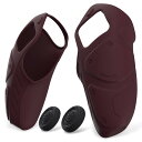 【送料無料】PlayVital ps5コントローラーに対応するカバー、人間工学に基づいたソフトコントローラーシリコングリップ部分だけに対応するケース、ps5コントローラーに対応する親指スティックキャップ付き、充電スタンドには使用できる【メカエディション-ワインレッド】