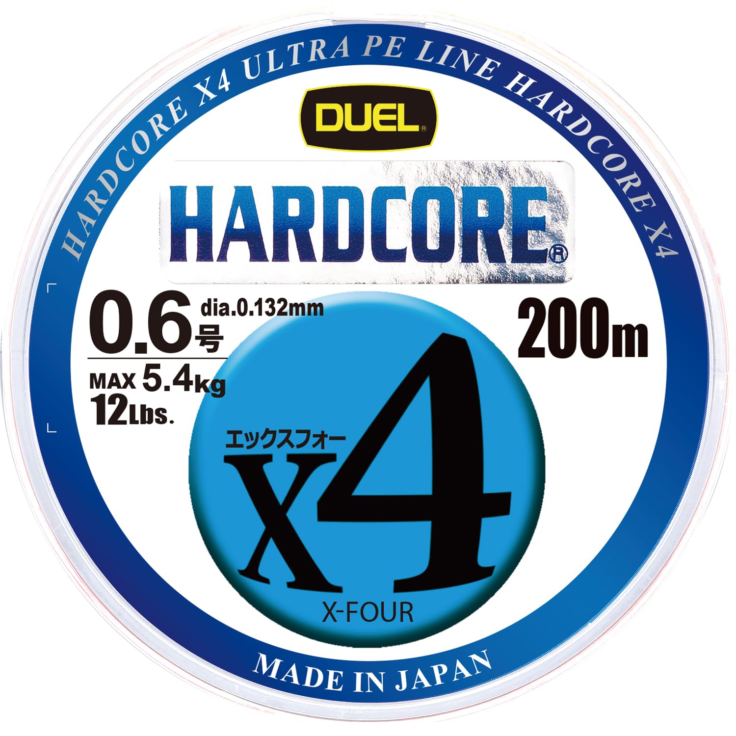 【送料無料】DUEL (デュエル) PEライン 釣り糸 HARDCORE X4 【 ライン 釣りライン 釣具 高強度 高感度 ..