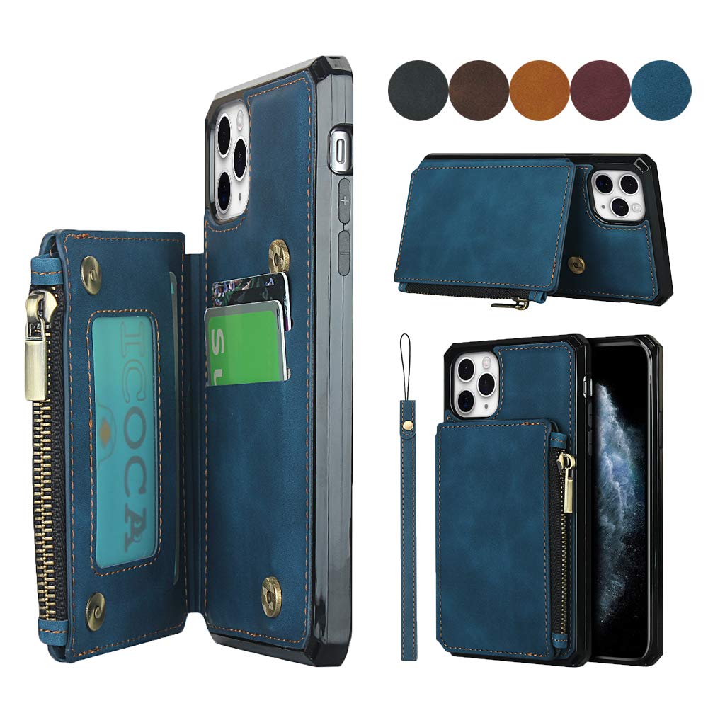 【送料無料】iPhone 11Proケース 手帳 Sailortech_ 多機能スマホ手帳型 カード収納 背面手帳型 小銭やイヤホン、コインなど収納可能 アイフォン11 proケース アイフォン11pro カバー 財布合一 PUレザー多機能ジッパーバッグ 取り外し可能 おしゃれ 耐汚れ 軽量 スタンド