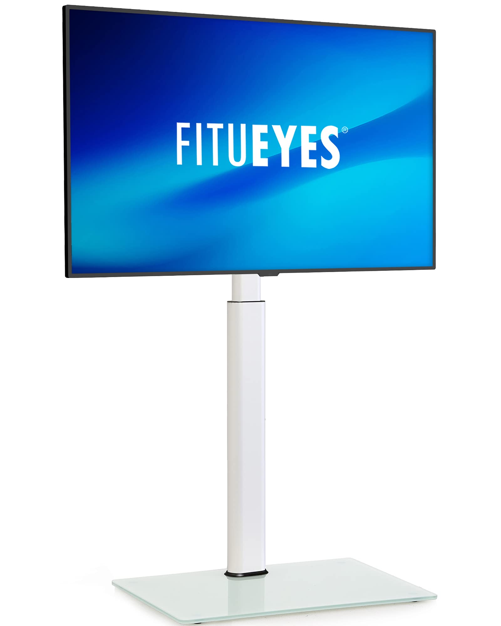 【送料無料】FITUEYES テレビスタンド 32〜60インチ対応 壁寄せテレビスタンド 高さ調節可能 ラック回転可能 ホワイト