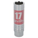 【送料無料】エーモン(amon) アルミホイール用薄口ソケット(キズ防止カバー付) 17mm 差込角サイズ12.7mm 8837