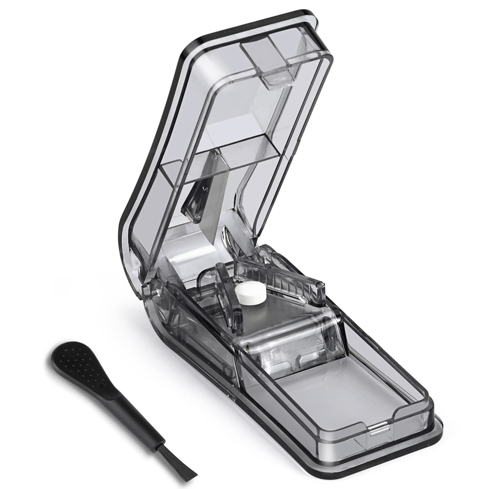 【送料無料】Opret ピルカッター 錠剤カッター 薬カッター 半割 切りやすい 携帯用 タブレットを分割 ブラック